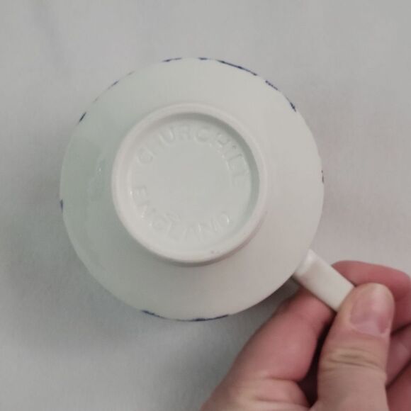 Churchill Willow England Flat Cup + Plate - Picture 5 of 7